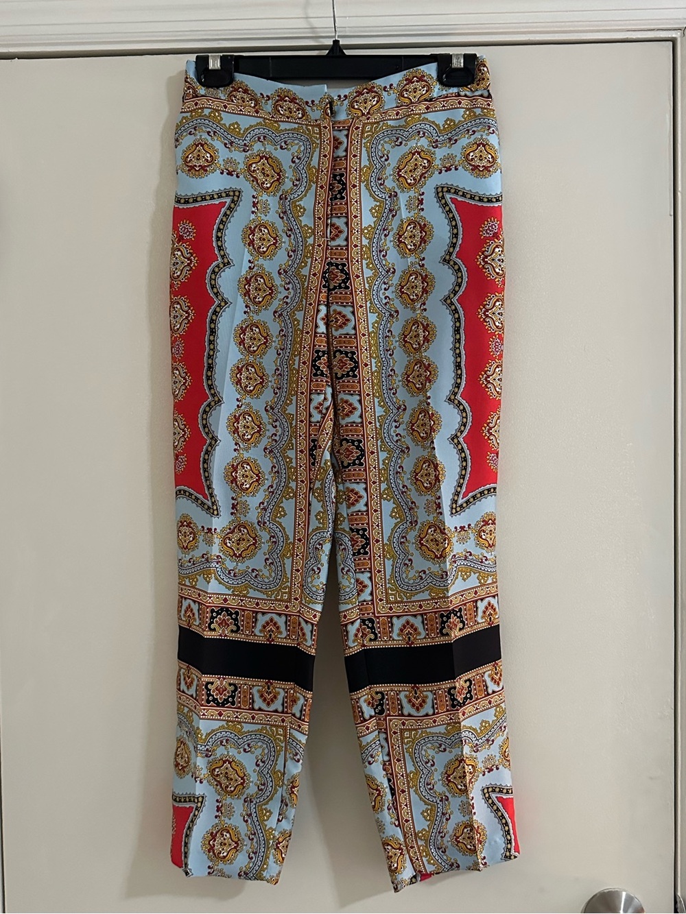 Satin pants vibrant design